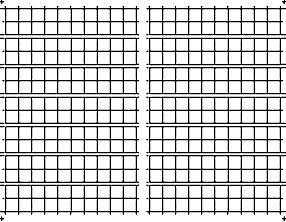 Blank 2-sided counter sheet 280  x 1/2" chits