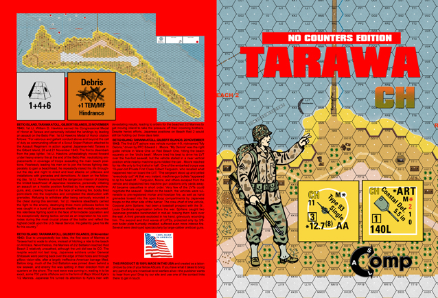 Tarawa: No Counters Edition with BONUS Counters